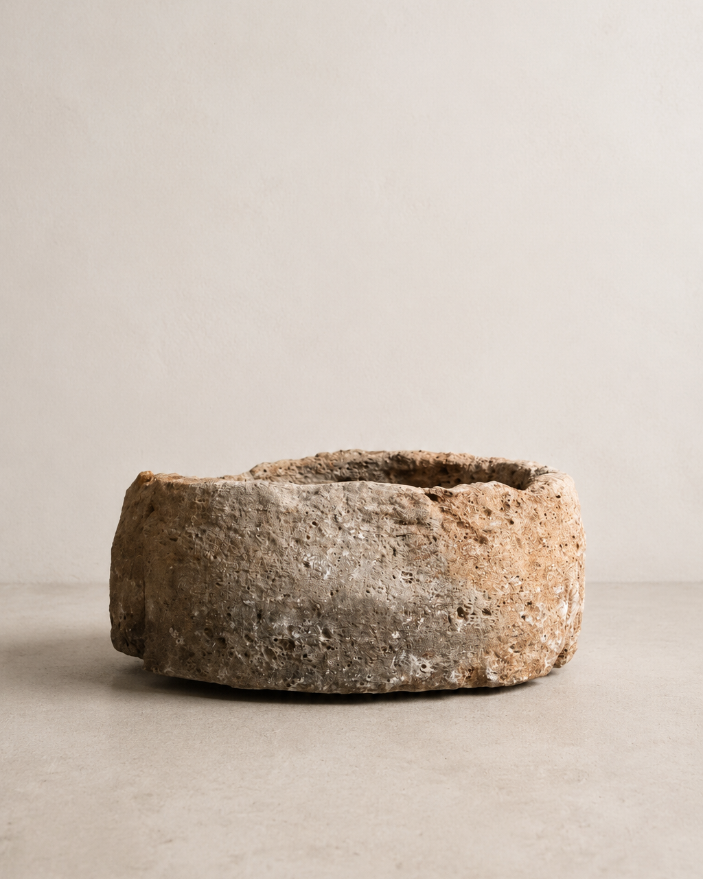 Indonesian Limestone Oval Vessel LS0004