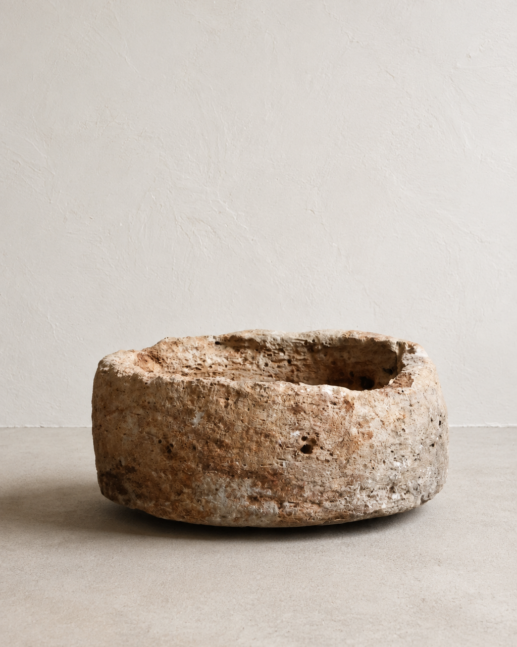 Indonesian Limestone Oval Vessel LS0004