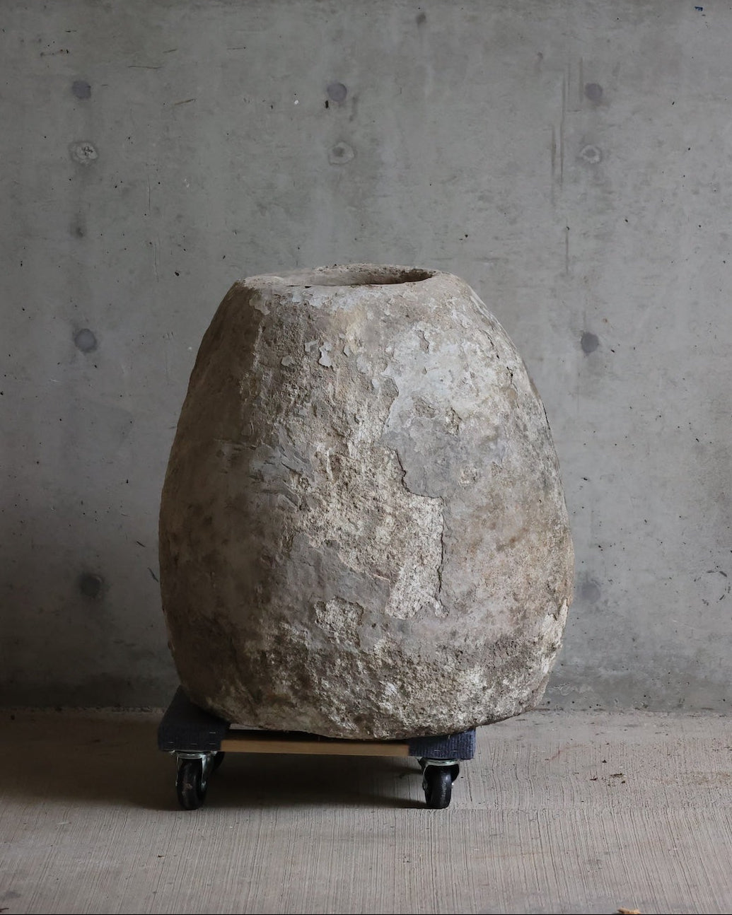Indonesian Limestone Round Vessel LS0007