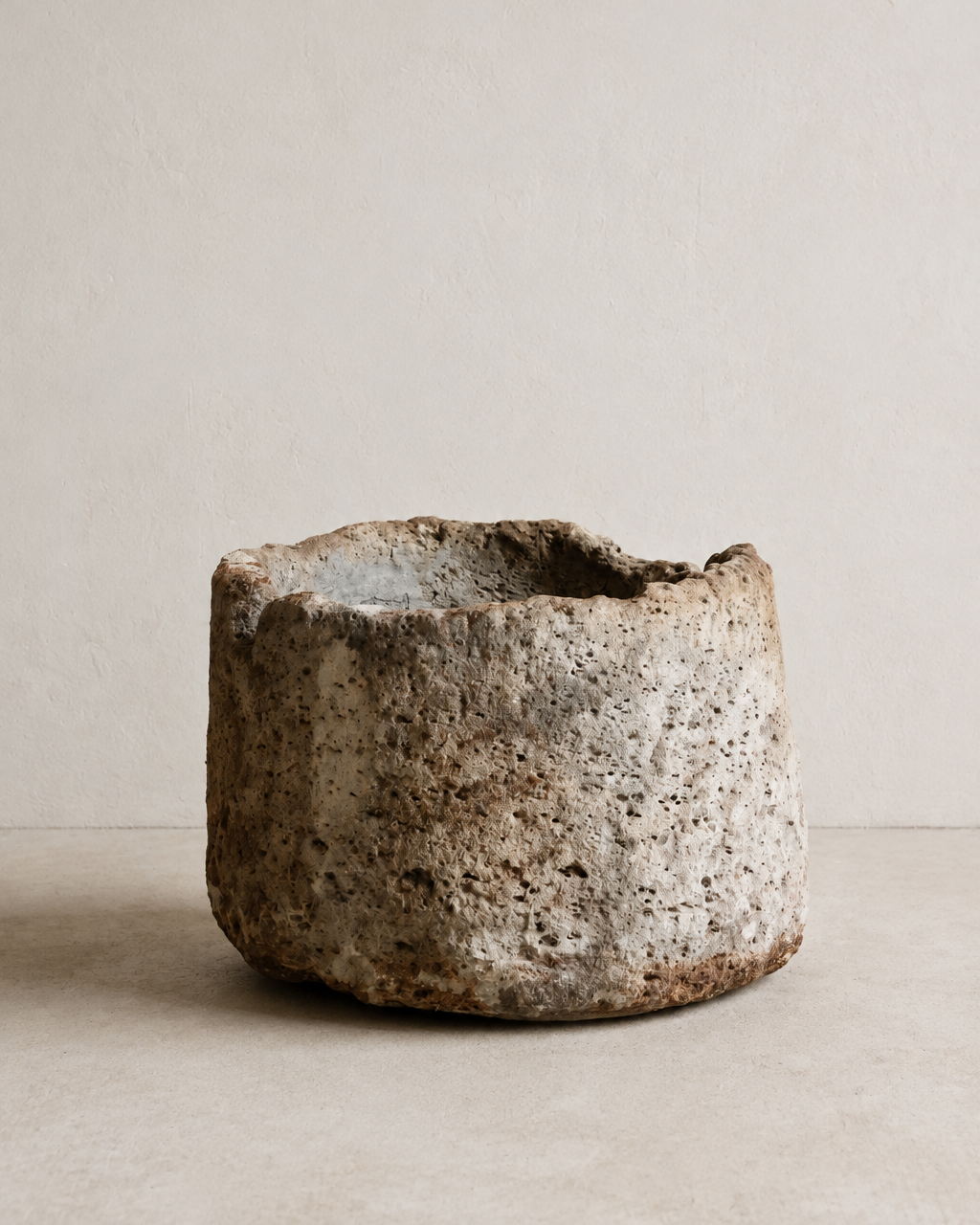 Indonesian Limestone Round Vessel LS0001