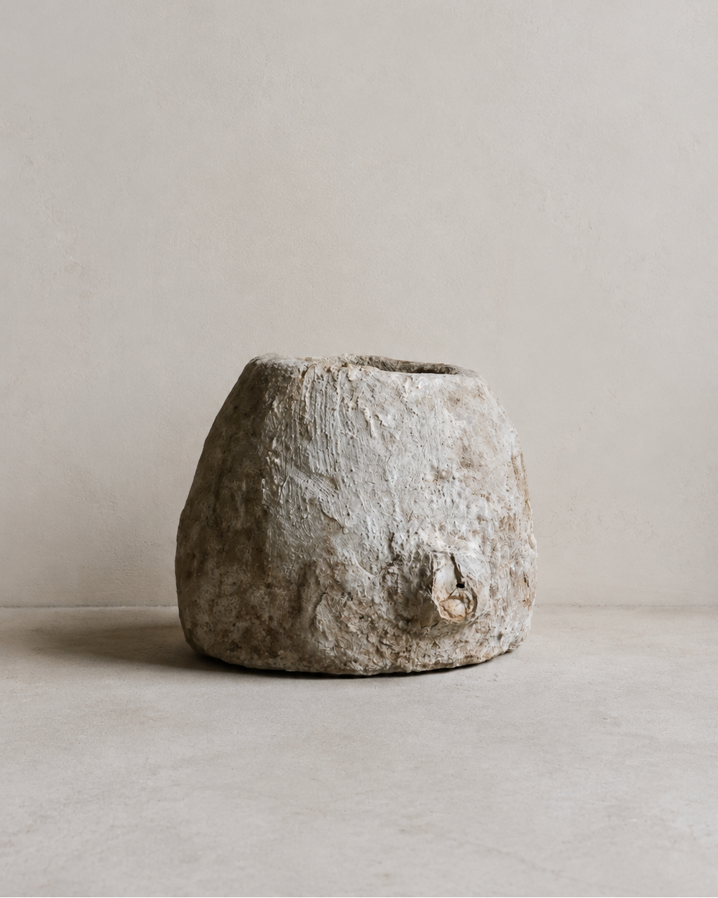 Indonesian Limestone Round Vessel LS0006