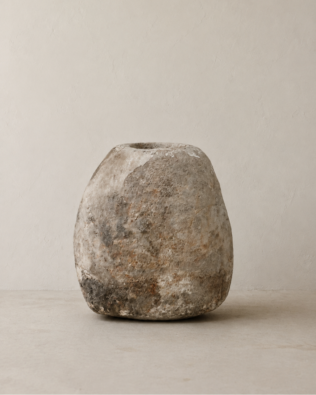 Indonesian Limestone Round Vessel LS0007