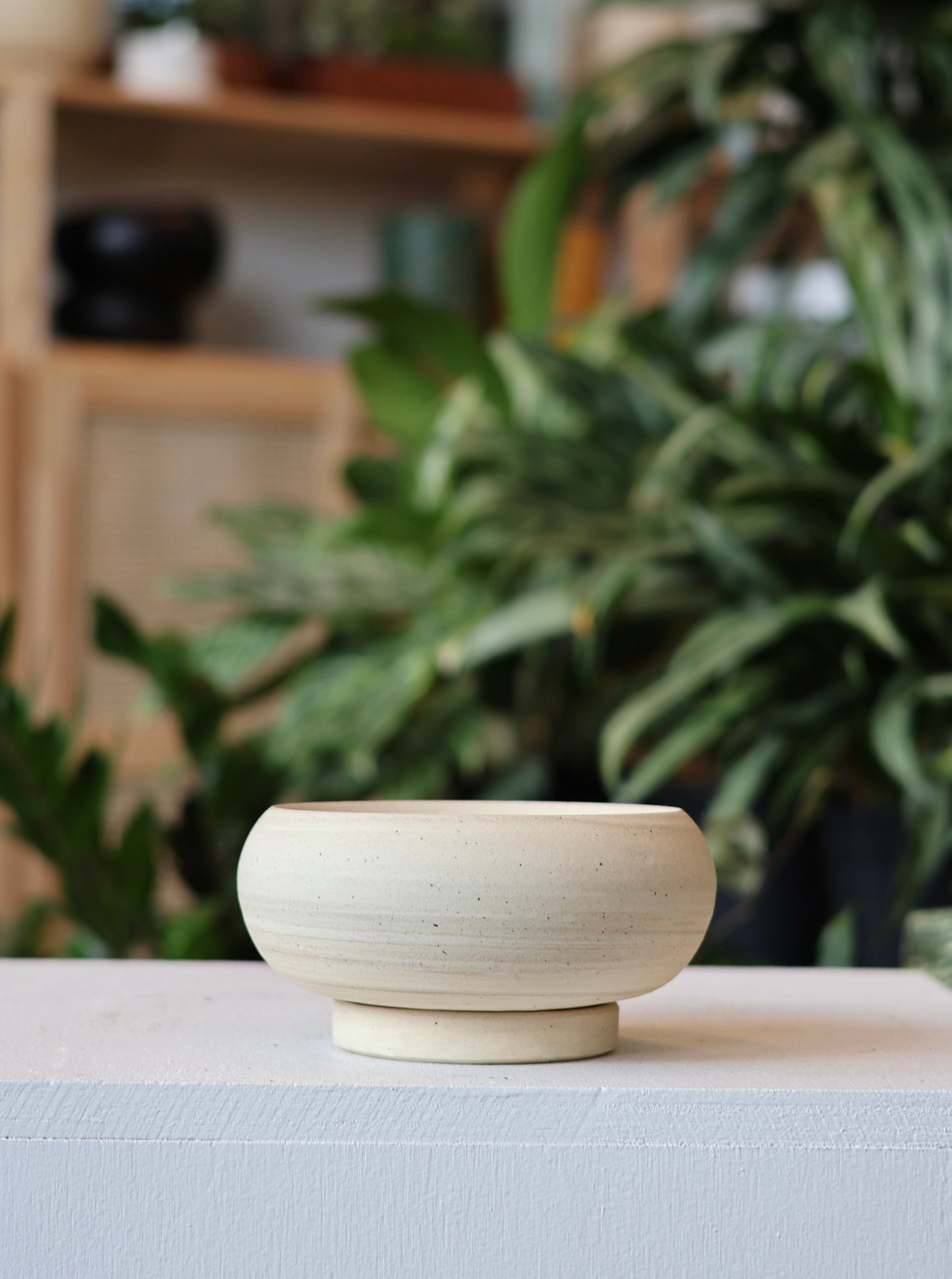 BYUN CERAMICS Handmade Bonsai Pot with Saucer