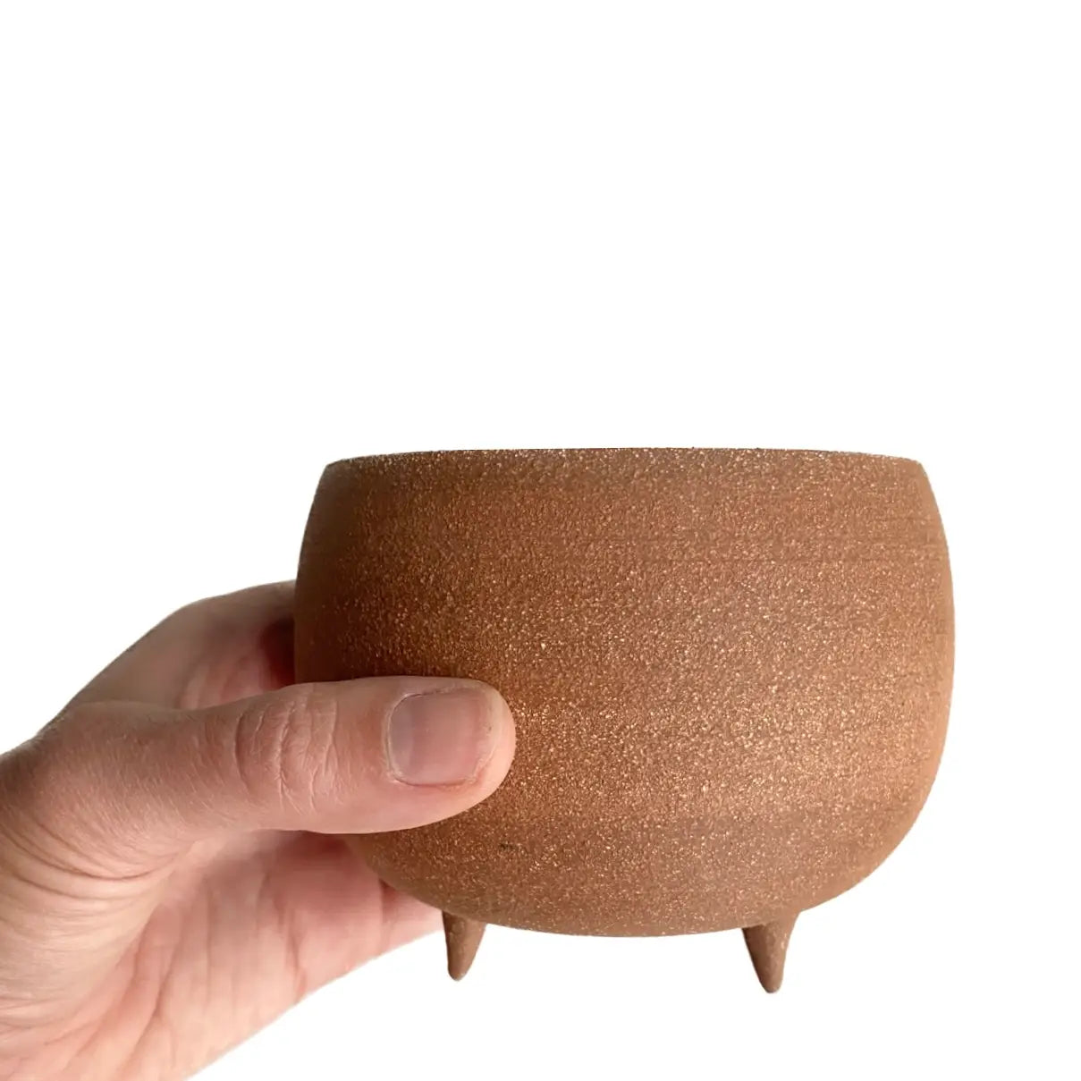 Footed Mini Planter - Brick Red