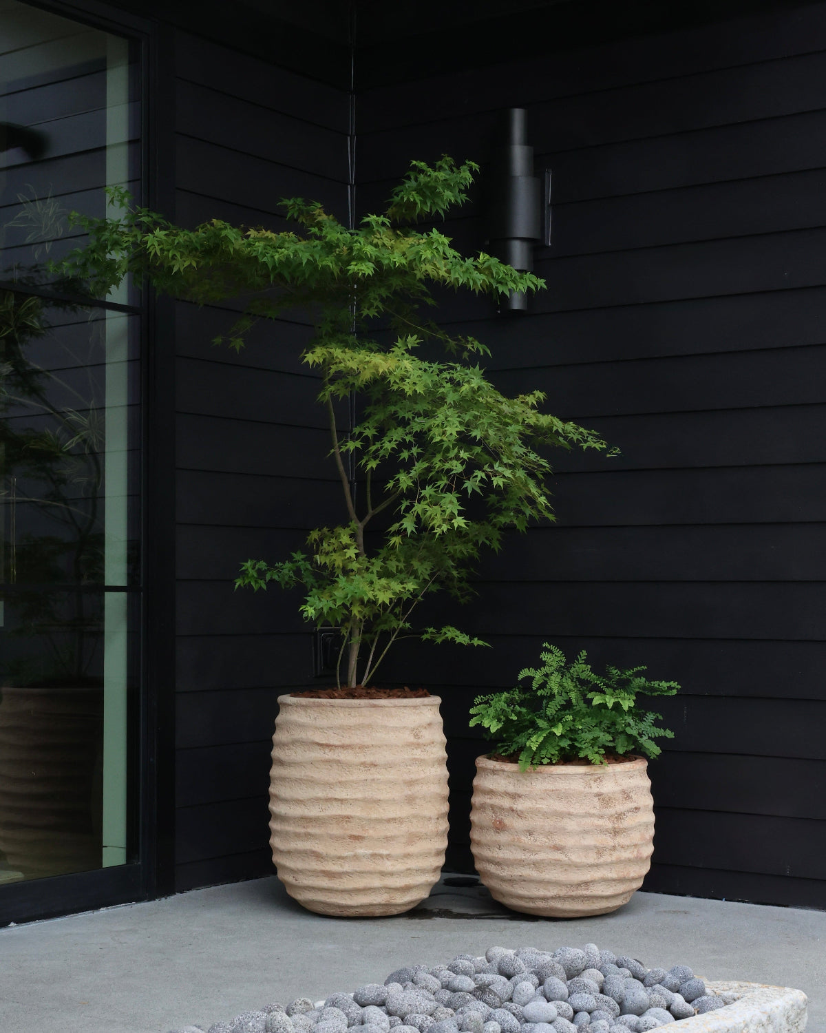 Exterior potted plant design