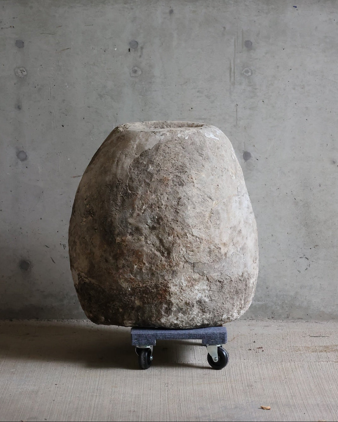 Indonesian Limestone Round Vessel LS0007