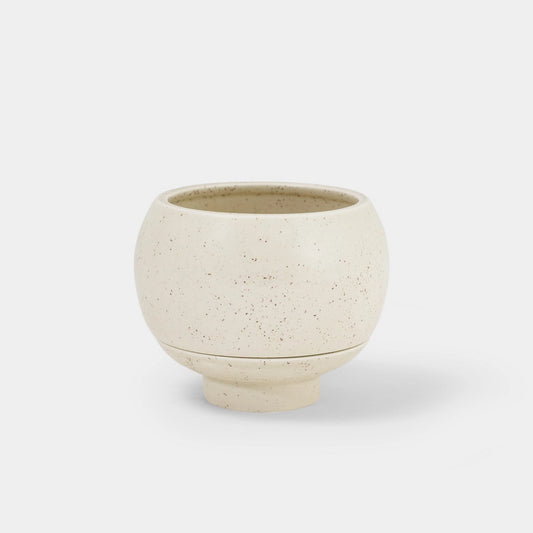 Sutton 15 Ceramic Self Watering Pot - Speckled Egg
