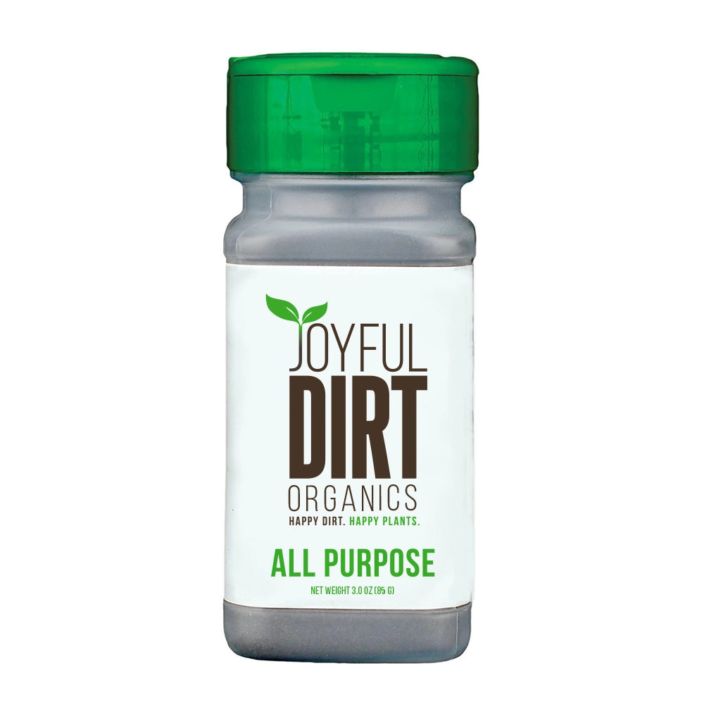 JOYFUL DIRT - Organic All-Purpose Fertilizer & Plant Food - 3 oz. Shaker